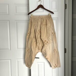 State the Label Medium Regular 100% Cotton Block Print Perfect Pants